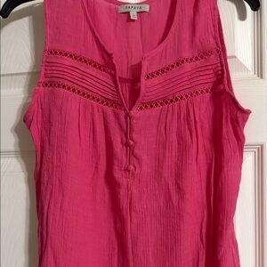 Papaya Fuchsia Sleeveless Blouse
